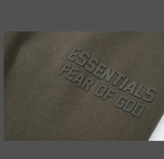 FEAR OF GOD ESSENTIALS FOG LOGO Letter Drawstring Pants Plum Purple Mist Haze Blue Brown Black Elephant White Lemon Yellow Beach Yellow S-XL