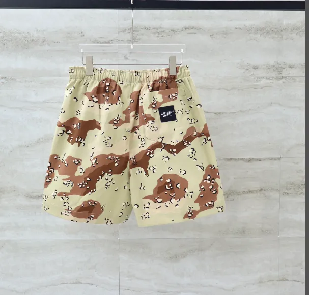 GALLERY DEPT New 23ss Desert Camo Slogan Printed Shorts