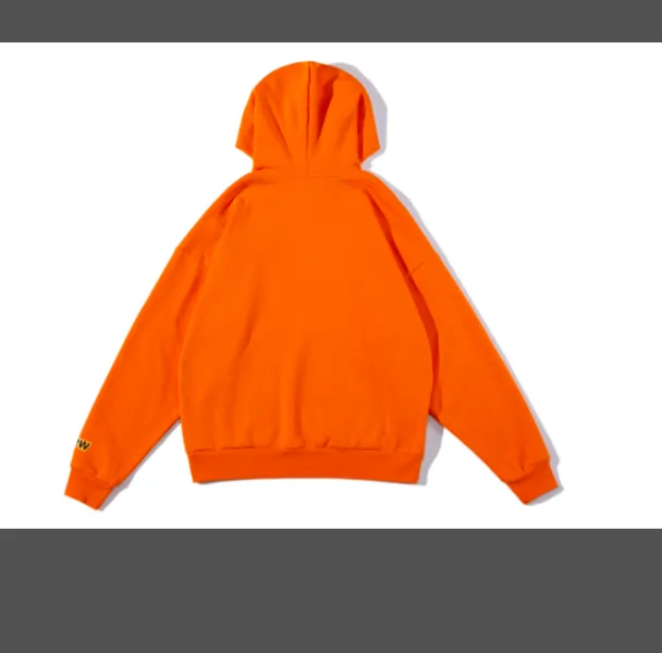 dress house 21ss Mascot Hoodie Bieber same style smiling face with plush hooded sweatshirt orange blue black white yellow S M L XL