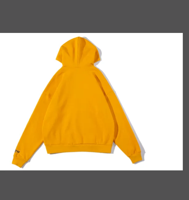 dress house 21ss Mascot Hoodie Bieber same style smiling face with plush hooded sweatshirt orange blue black white yellow S M L XL