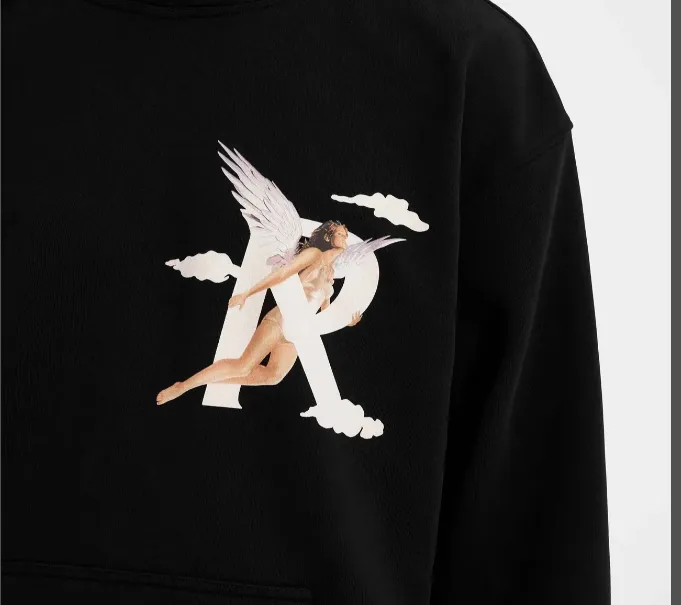 239 REPRESENT STORMS IN HEAVEN HOODIE Retro American Cloud Angel Girl Printed Hoodie