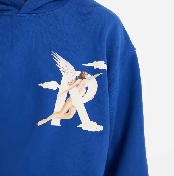 239 REPRESENT STORMS IN HEAVEN HOODIE Retro American Cloud Angel Girl Printed Hoodie