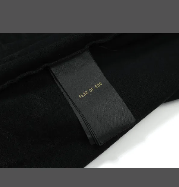 FEAR OF GOD x RRR 123 California Limited Edition Letter Printed Short Sleeve T-shirt Black M-XL