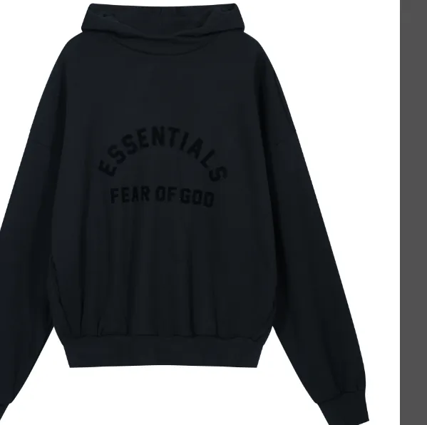 FEAR OF GOD ESSENTIALS FOG New Series Hoodie Black Black S-XL