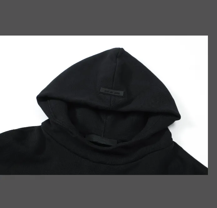 FEAR OF GOD ESSENTIALS FOG New Series Hoodie Black Black S-XL