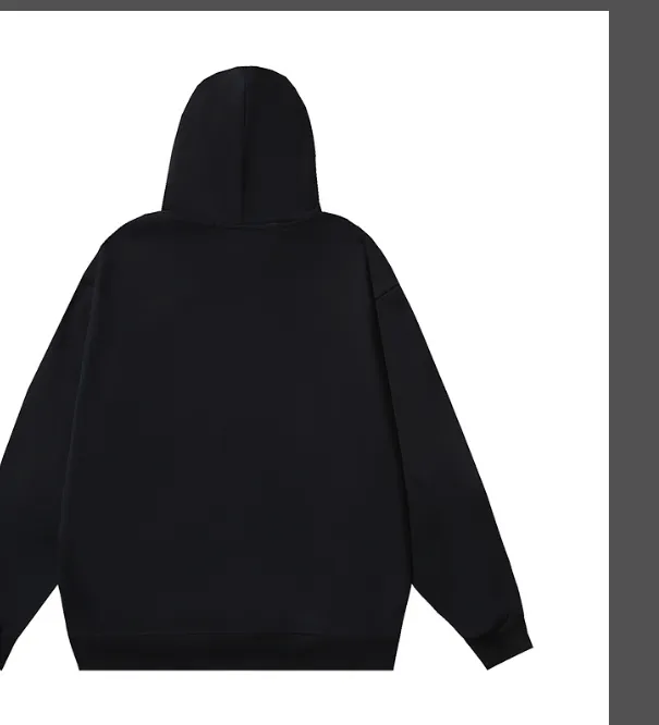 OFF-WHITE new minimalist letter printed pullover hoodie with looped fabric sweatshirt