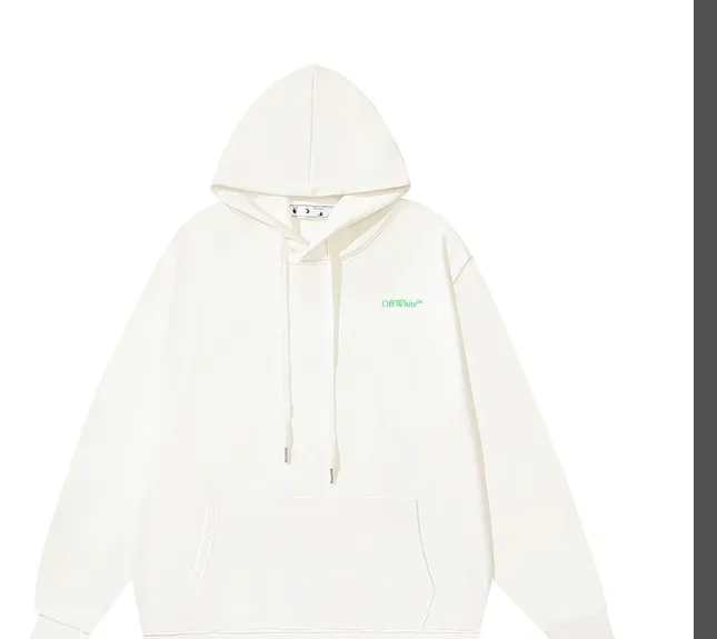 OFF-WHITE new diagonal gradient arrow print pullover hoodie with looped fabric sweatshirt