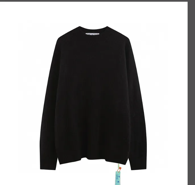 OFF-WHITE new mohair sweater arrow round neck unisex