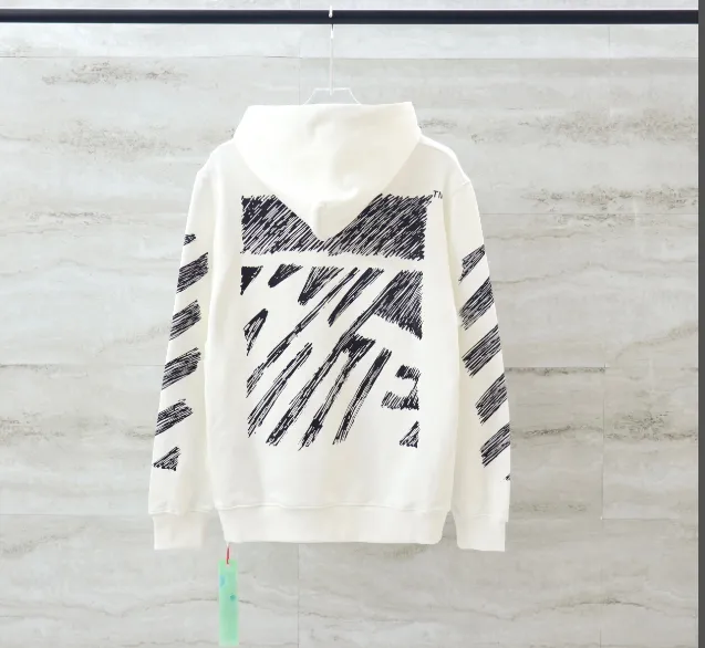 OFF-WHITE New Sketch Speed Belt Printed Hoodie with looped fabric