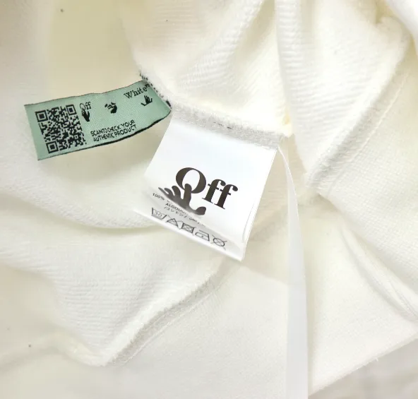 OFF-WHITE New Sketch Speed Belt Printed Hoodie with looped fabric