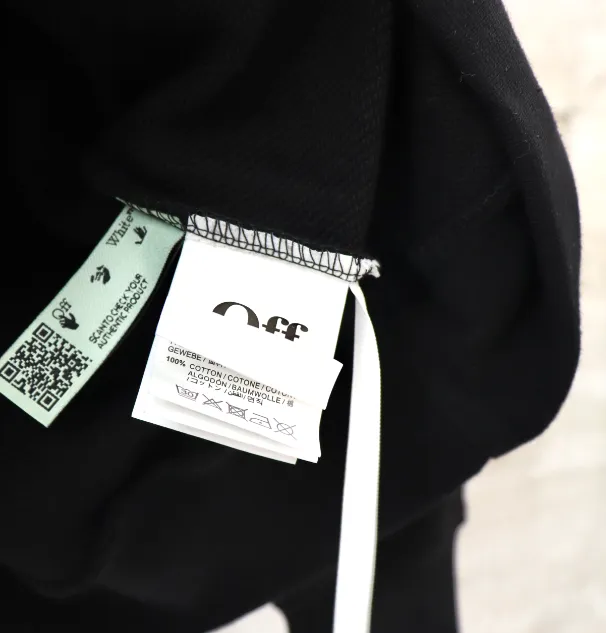 OFF-WHITE New Sketch Speed Belt Printed Hoodie with looped fabric