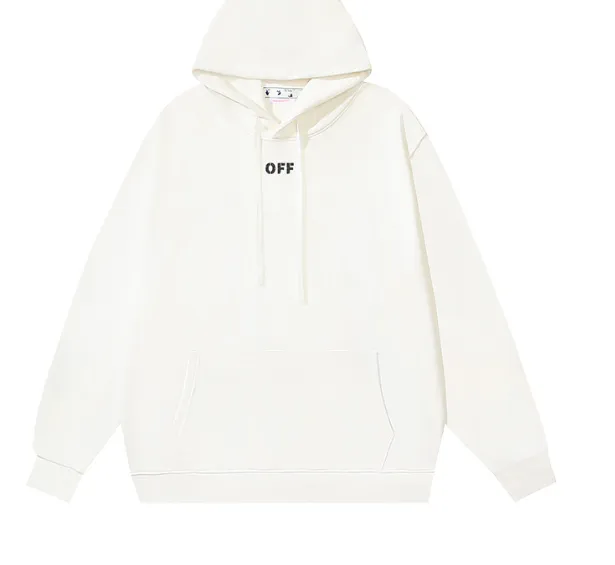 OFF-WHITE new minimalist OFF letter printed hoodie with looped sweatshirt