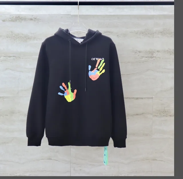 OFF-WHITE new color palm print hooded sweatshirt