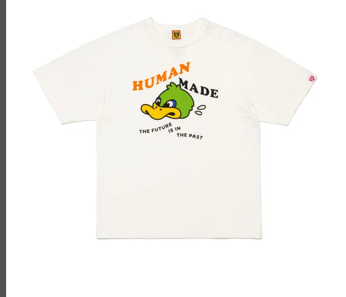 HUMAN MADE FW23 GRAPH T-SHIRT Autumn Winter Series Big Head Duck Letter Printed Bamboo Cotton Cylinder Short Sleeve T-shirt