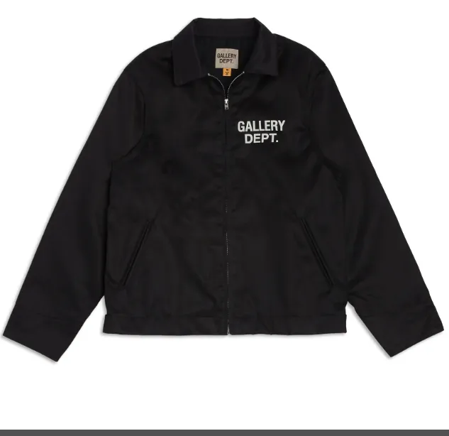 Gallery Dept. LOGO Coach Jacket with English letter printing basic Kahart base plate coach jacket black S M L XL