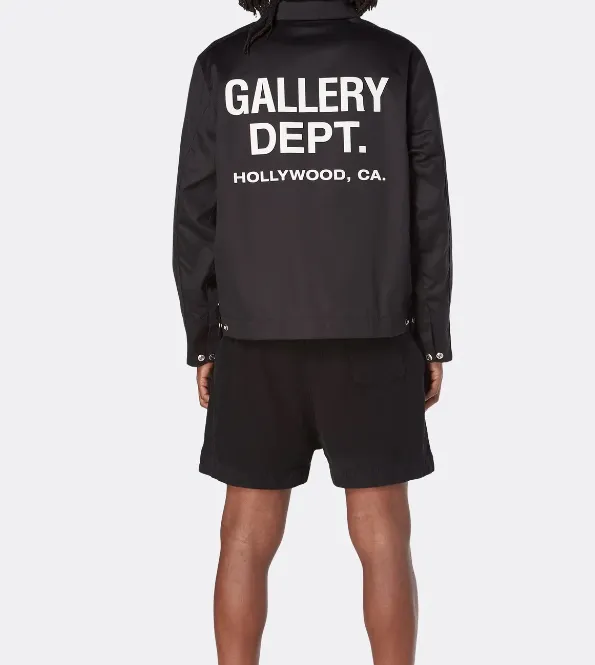 Gallery Dept. LOGO Coach Jacket with English letter printing basic Kahart base plate coach jacket black S M L XL