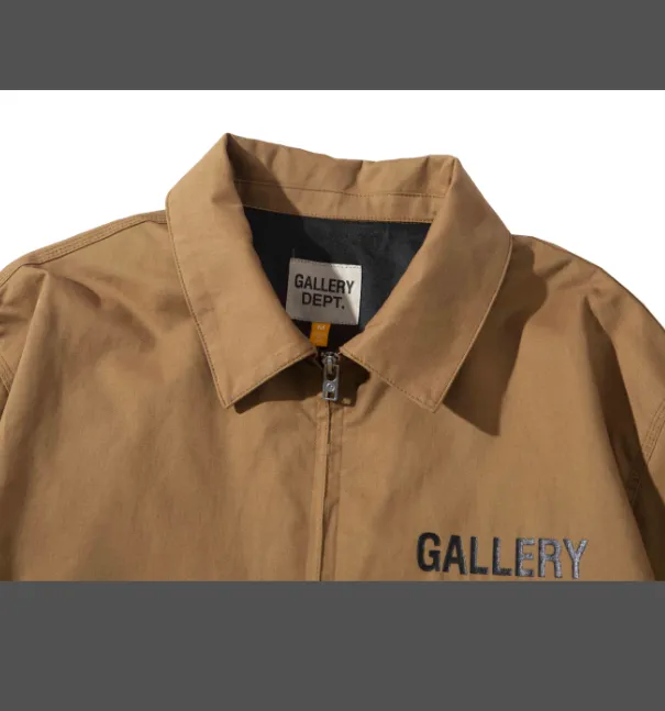 Gallery Dept. LOGO Coach Jacket with English letter printing basic Kahart base plate coach jacket black S M L XL