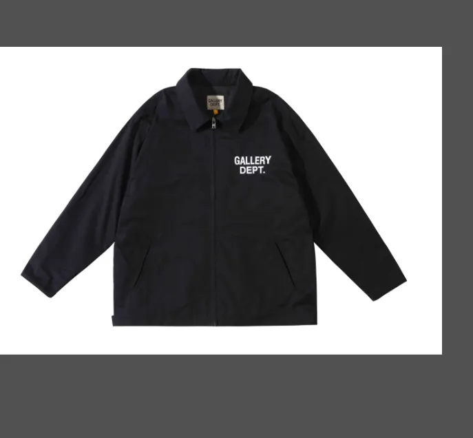 Gallery Dept. LOGO Coach Jacket with English letter printing basic Kahart base plate coach jacket black S M L XL