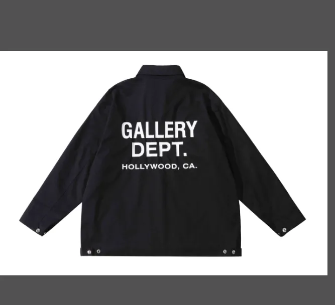 Gallery Dept. LOGO Coach Jacket with English letter printing basic Kahart base plate coach jacket black S M L XL