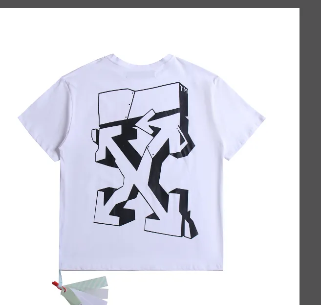 OFF-WHITE New 3D Speed bump Pattern Printed Short Sleeve