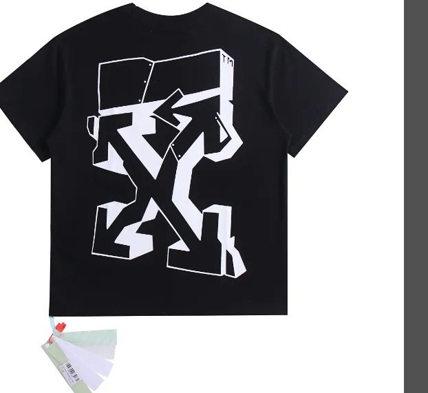 OFF-WHITE New 3D Speed bump Pattern Printed Short Sleeve