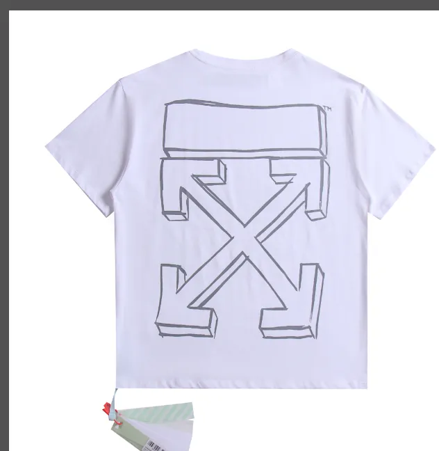 OFF-WHITE New Line Speed Belt Printed Short Sleeve