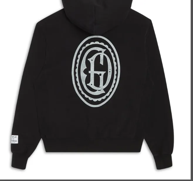 GALLERY DEPT GD MULTI LOGO HOODIE Retro American Classic Double Logo Printed Hoodie Black S M L XL