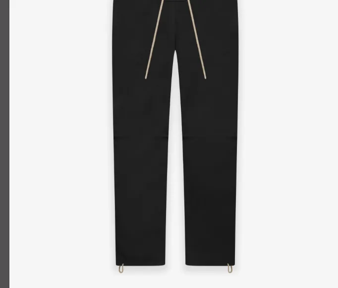 FEAR OF GOD ESSENTIALS FOG New Series Drawstring Woven Speed Drying Parachute Pants Pants Feather Apricot Grey Black S-XL