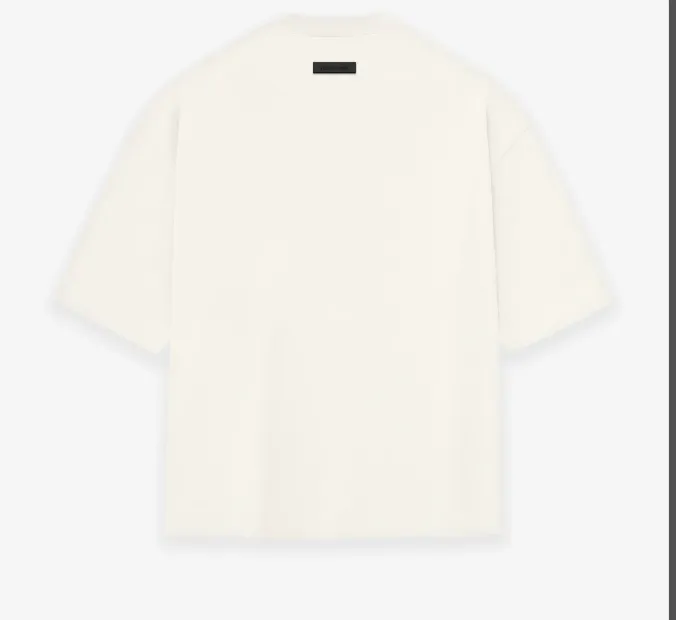 FEAR OF GOD ESSENTIALS FOG 23FW New Series Short Sleeve T-shirt Black Desert Yellow Feather Apricot S-XL