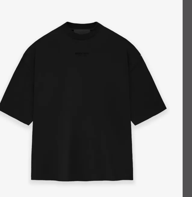 FEAR OF GOD ESSENTIALS FOG 23FW New Series Short Sleeve T-shirt Black Desert Yellow Feather Apricot S-XL