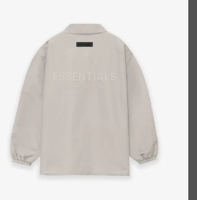 FEAR OF GOD ESSENTIALS FOG 23FW New Series Coach Jacket Windbreaker Coat Black Apricot Grey S-XL