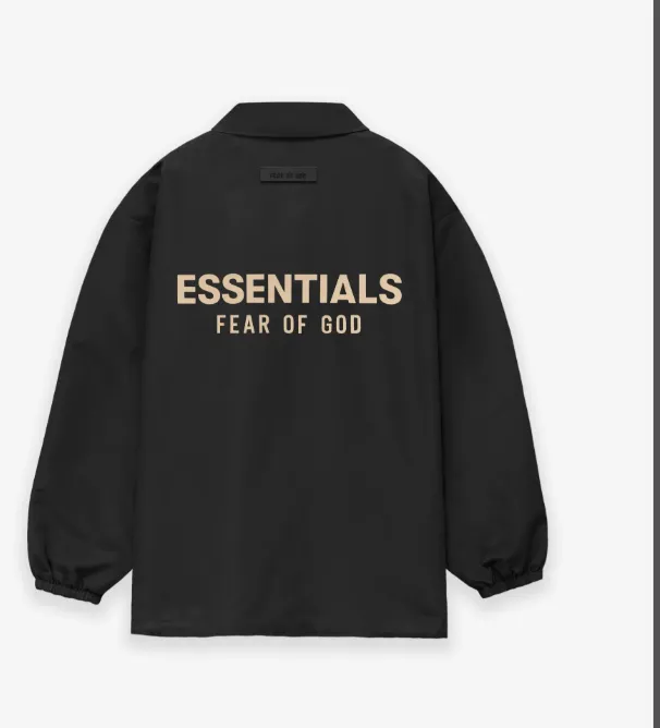 FEAR OF GOD ESSENTIALS FOG 23FW New Series Coach Jacket Windbreaker Coat Black Apricot Grey S-XL