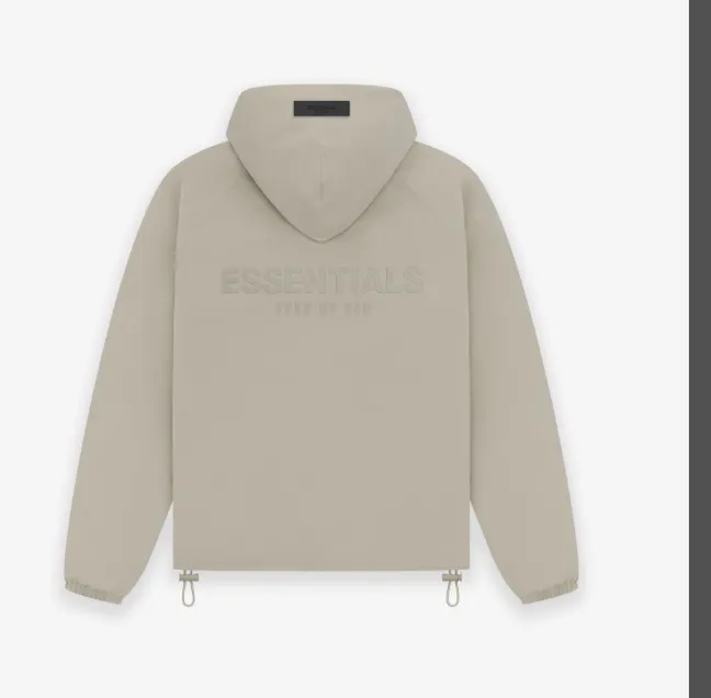 FEAR OF GOD ESSENTIALS FOG 23FW New Series Zipper Hooded Cotton Jacket Brown Black Elephant White S-XL