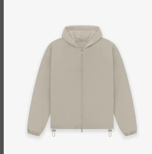 FEAR OF GOD ESSENTIALS FOG 23FW New Series Zipper Hooded Cotton Jacket Brown Black Elephant White S-XL