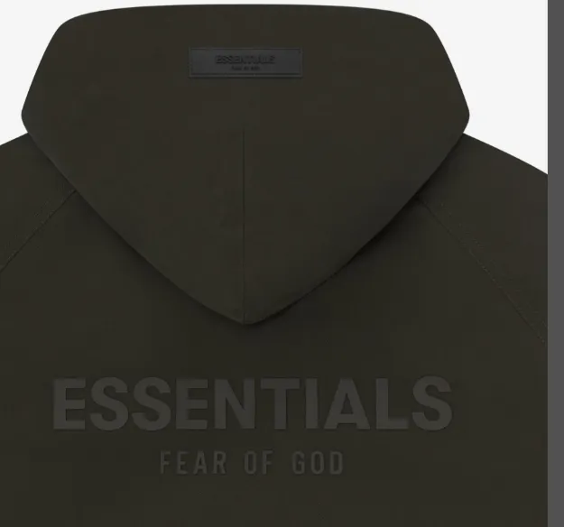 FEAR OF GOD ESSENTIALS FOG 23FW New Series Zipper Hooded Cotton Jacket Brown Black Elephant White S-XL