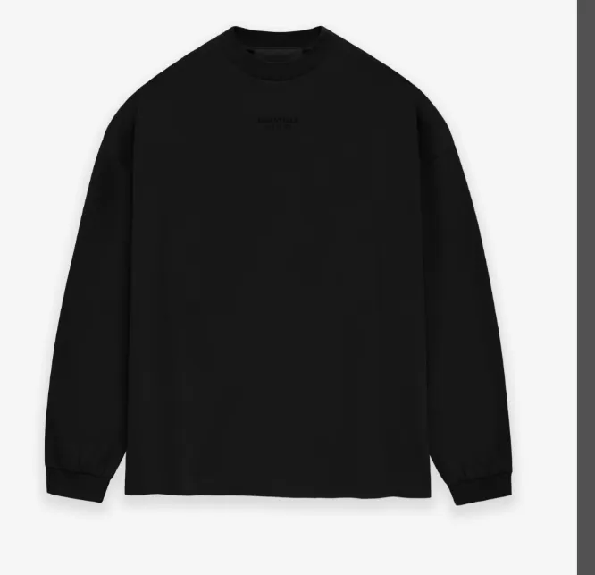 FEAR OF GOD ESSENTIALS FOG 23FW New Series Long Sleeve T-shirt Black Desert Yellow Feather Apricot S-XL