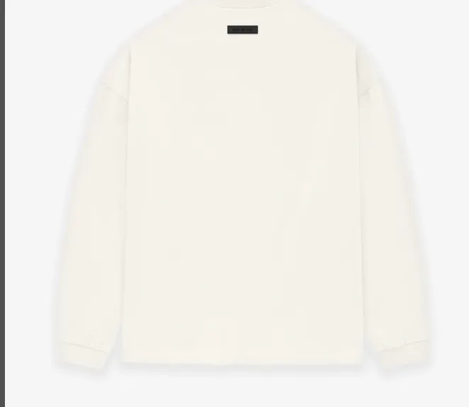 FEAR OF GOD ESSENTIALS FOG 23FW New Series Long Sleeve T-shirt Black Desert Yellow Feather Apricot S-XL