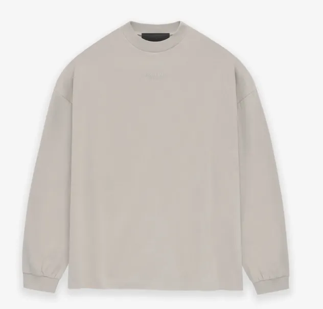 FEAR OF GOD ESSENTIALS FOG 23FW New Series Long Sleeve T-shirt Black Desert Yellow Feather Apricot S-XL