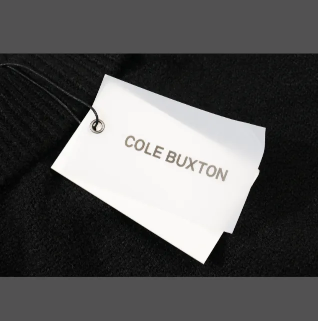 Cole Buxton niche minimalist letter logo jacquard loose woolen pants in navy blue, dark green, black, gray, size S-XL