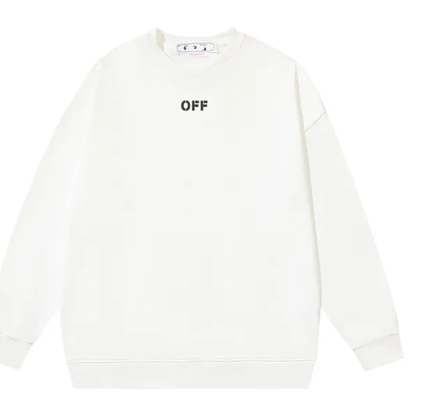 OFF-WHITE New Double Moon 🌕 Arrow print round neck hoodie