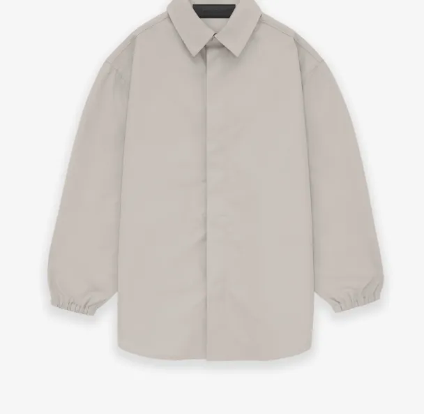 FEAR OF GOD ESSENTIALS FOG 23FW New Series Bundle Sleeve Shirt Black Feather Apricot Grey S-XL