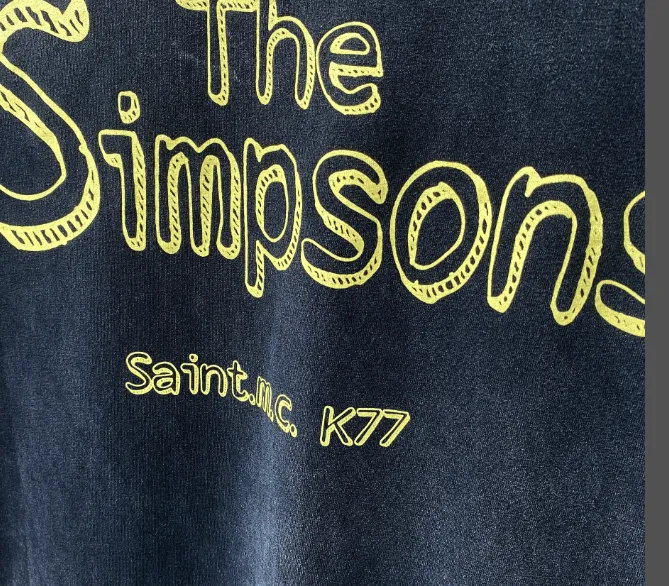 "Simpson" Limited Edition High Street Retro Heavy Old Washed Vintage Short Sleeves Full of Retro Premium Sense Size: S M L XL Note: Our company has applied for art copyright for this pattern, and piracy must be complained to the end