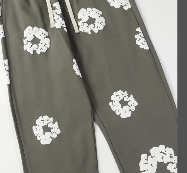 DENIM TEARS mainline cotton foam printed sweatpants