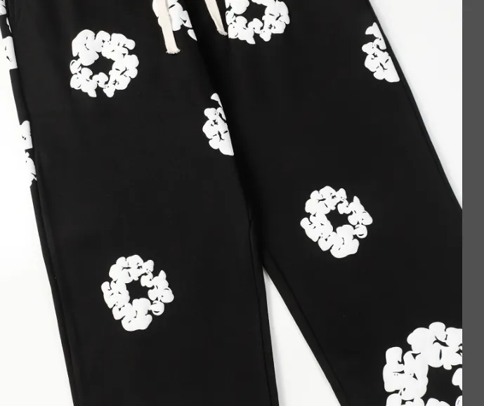 DENIM TEARS mainline cotton foam printed sweatpants