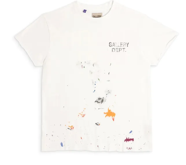 GALLERY DEPT BOARDWALK TEE Retro New Vintage American Hand drawn Graffiti Printed Short sleeved T-shirt