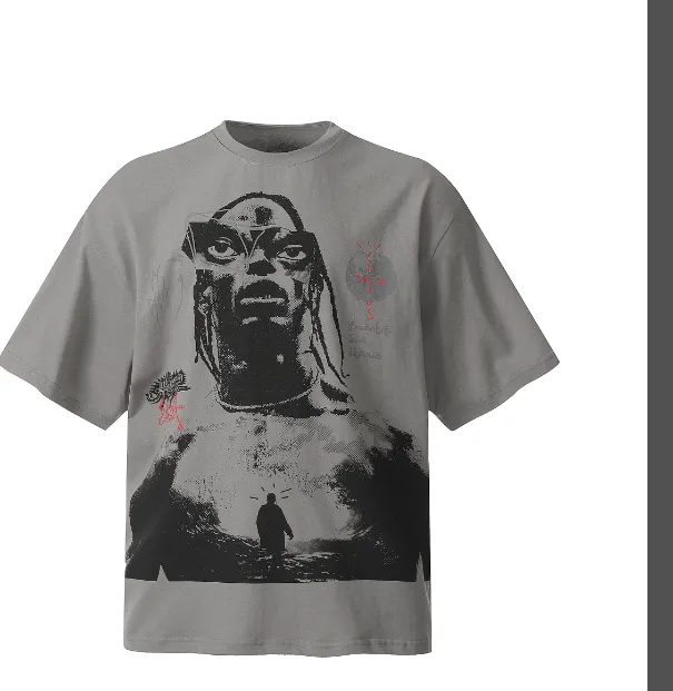 Travis Scott Album Portrait Cover T-shirt 24ss New Edition