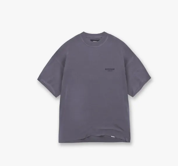 REPRESENT Minimalist Slogan Letter Logo Short Sleeve T-shirt Purple Grey Wolf Grey S-XL Size