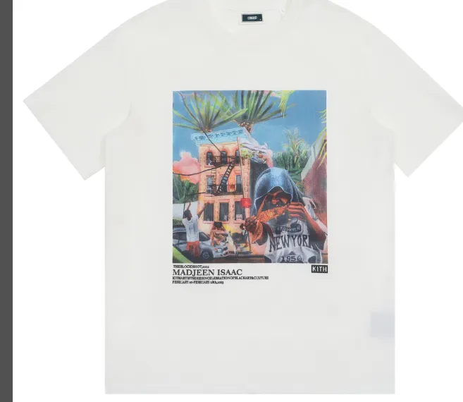 109 Kith for Madjeen Isaac Gallery Tee New Short Sleeves