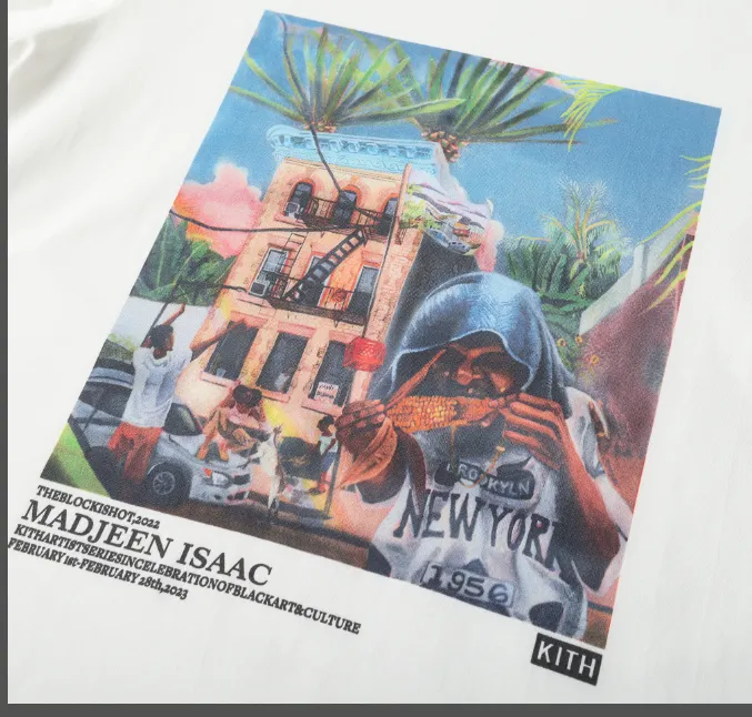 109 Kith for Madjeen Isaac Gallery Tee New Short Sleeves