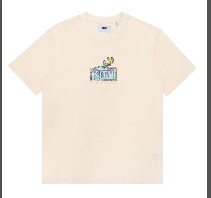 KITH BOX LOGO Rose Flower Short Sleeve